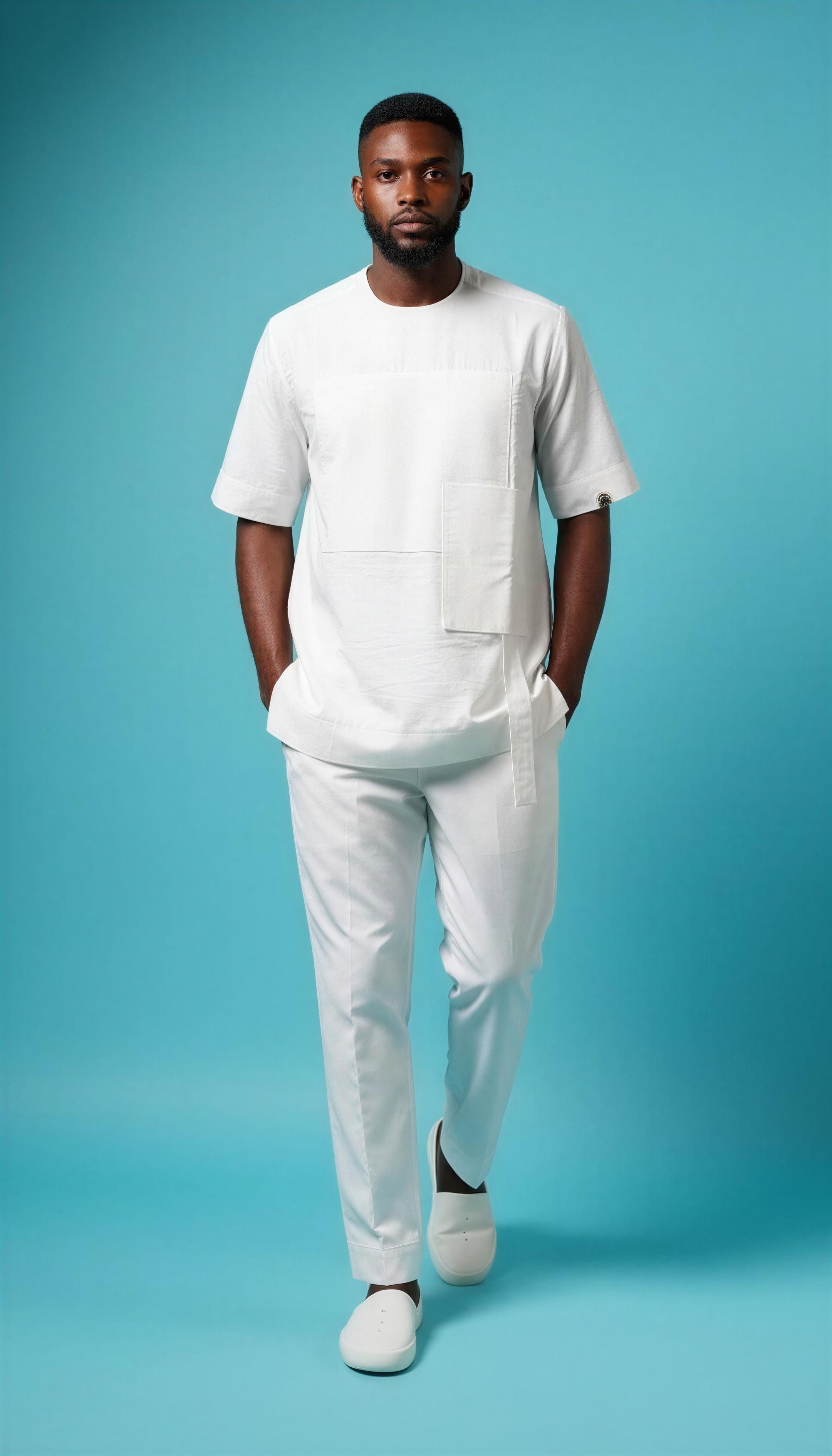 Optic White Signature Kaftan