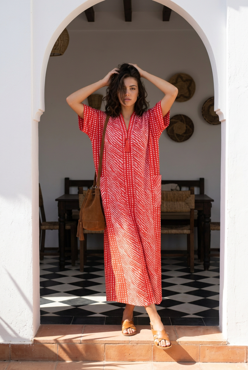 Achalugo Coral Maxi Dress